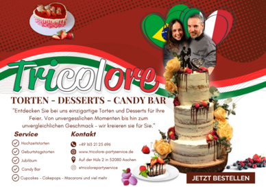 Tricolore Torten Desserts Candy Bar 